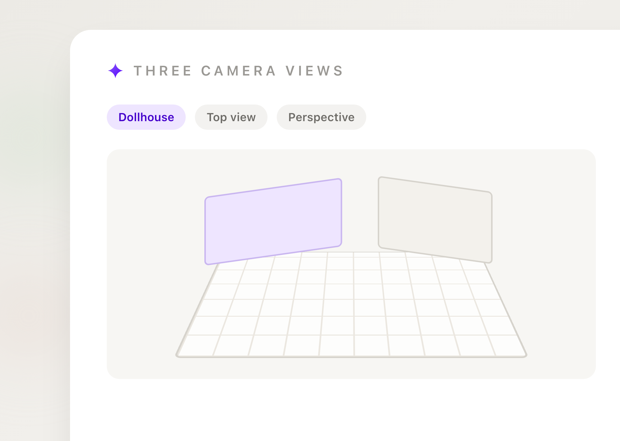 Three camera views